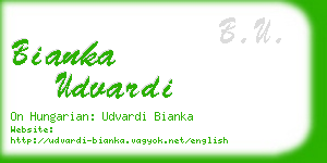 bianka udvardi business card